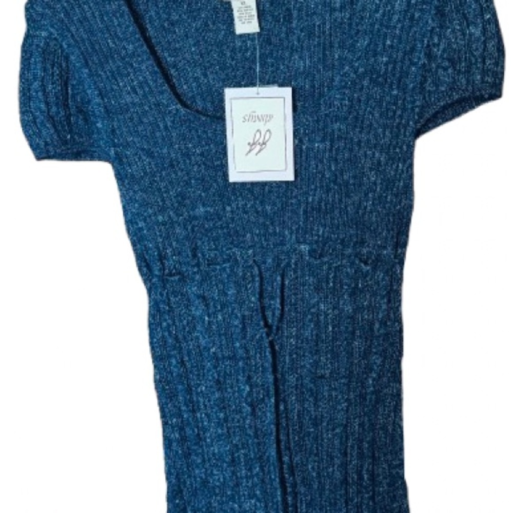 Juniors Sweater dress XL Blue green